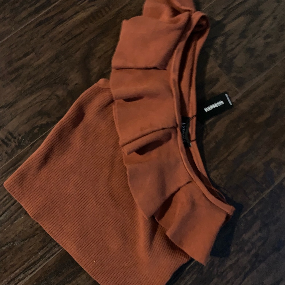 Express Rust Crop Top - Picture 3 of 5
